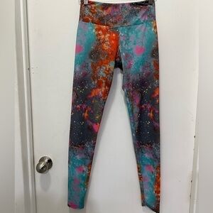 Onzie Galaxy Big Bang Print Leggings Sz XS